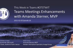 This Week in Teams with Amanda Sterner